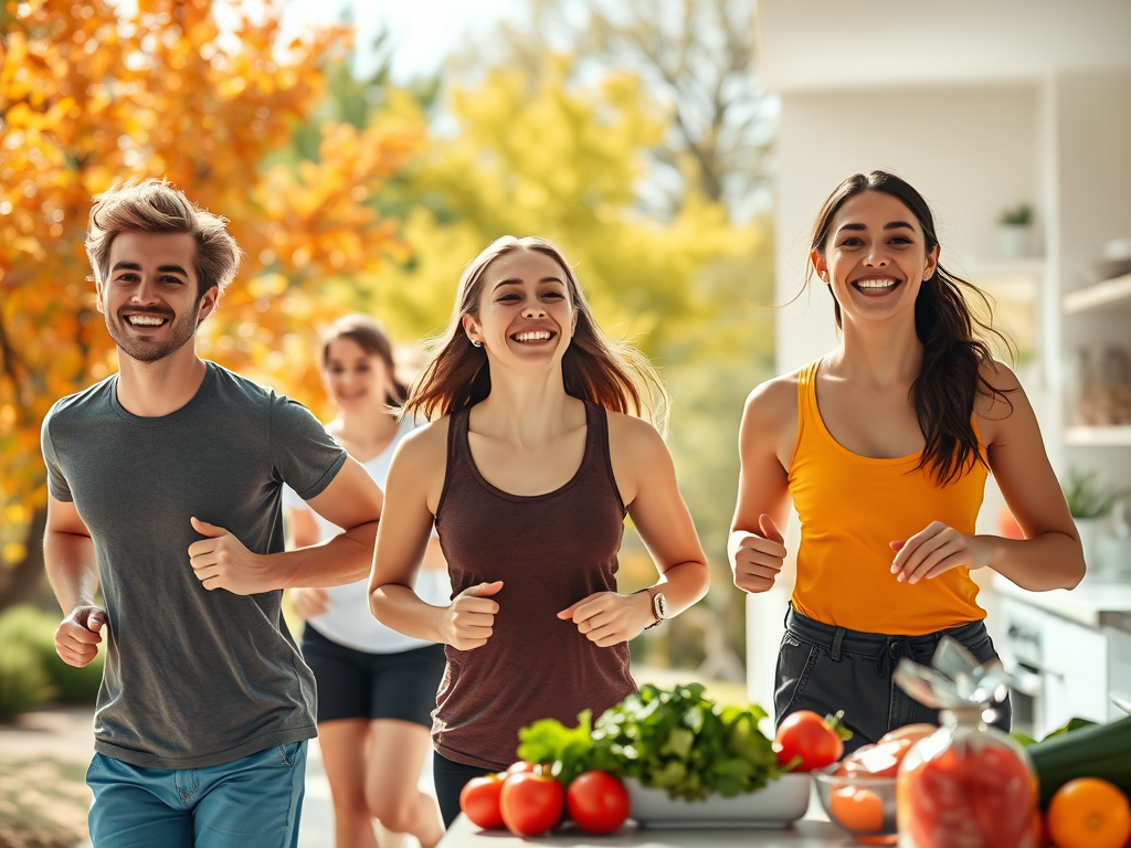 Young adults improving their lifestyle to prevent early-onset cancer. SELFLOVECLUB