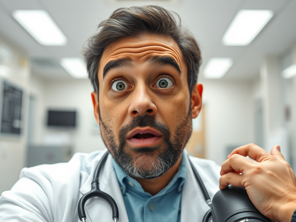 Young American adult checking blood pressure and realizing it’s high – SELFLOVECLUB