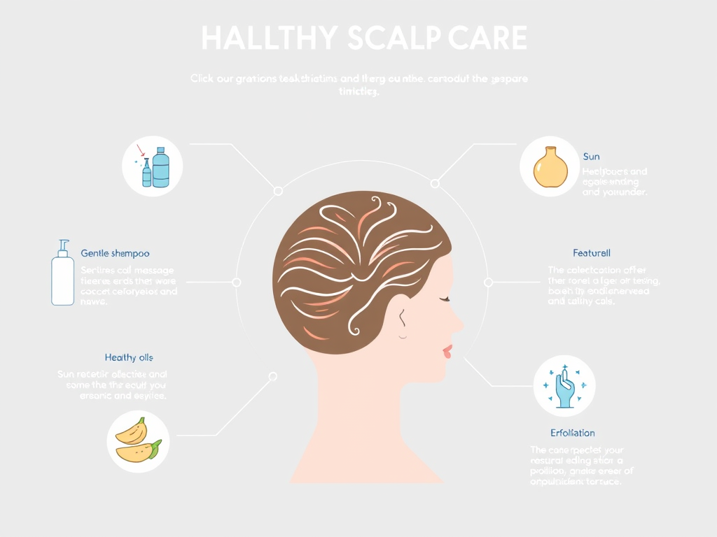 Infographic of 7 simple scalp care steps for healthier hair – SELFLOVECLUB