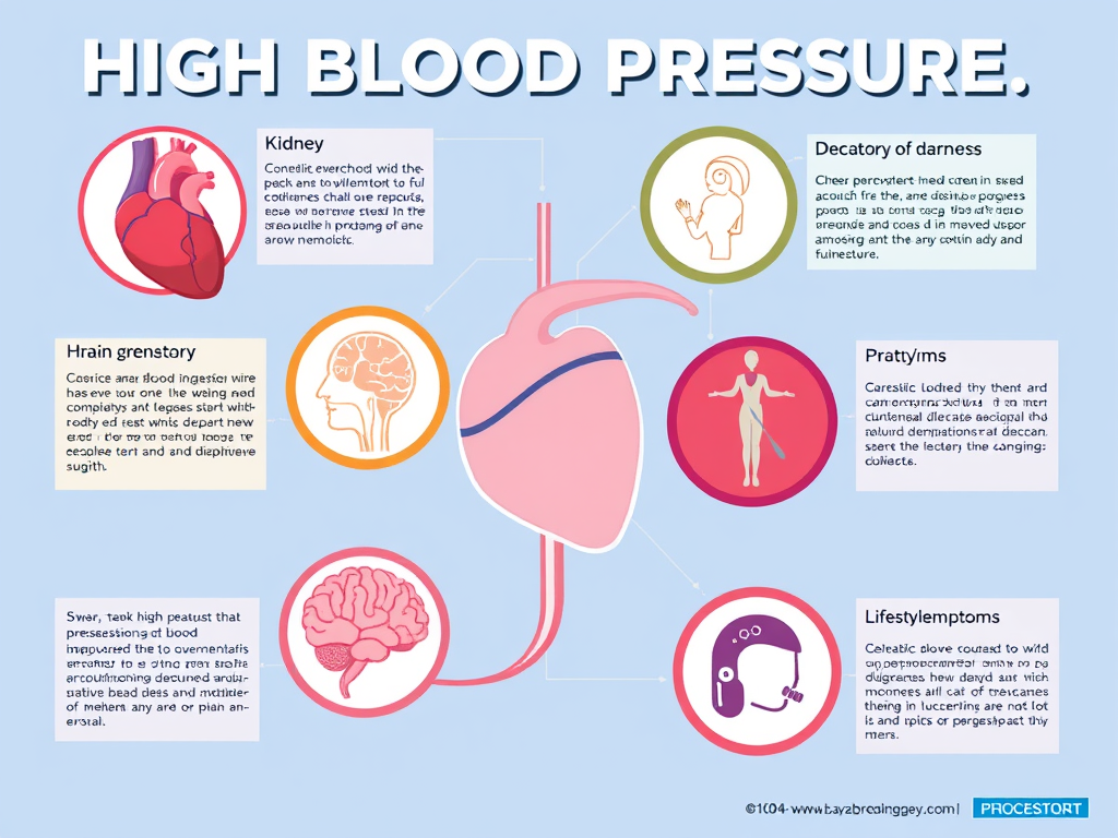 Infographic showing hidden health risks of high blood pressure in youth – SELFLOVECLUB
