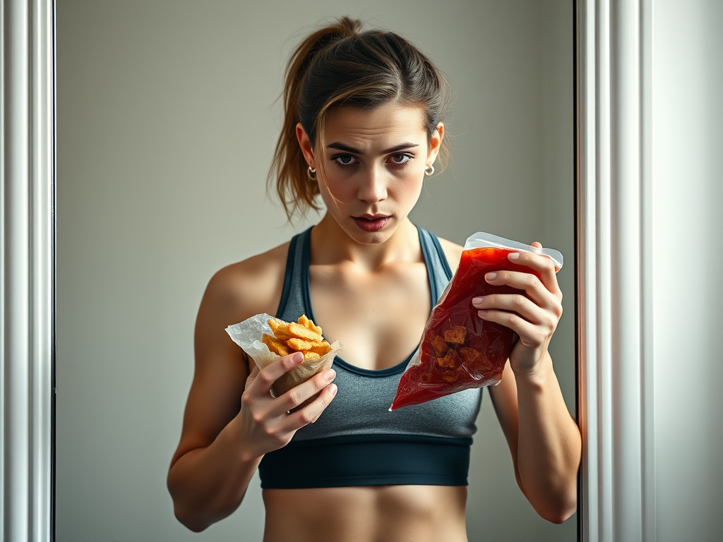 A symbolic image showing the gap between knowing health matters and taking action. SELFLOVECLUB