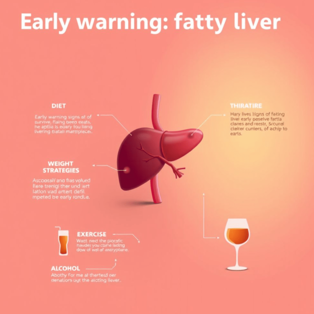A visual guide to fatty liver prevention tips for young adults, highlighting subtle symptoms and lifestyle habits. SELFLOVECLUB
