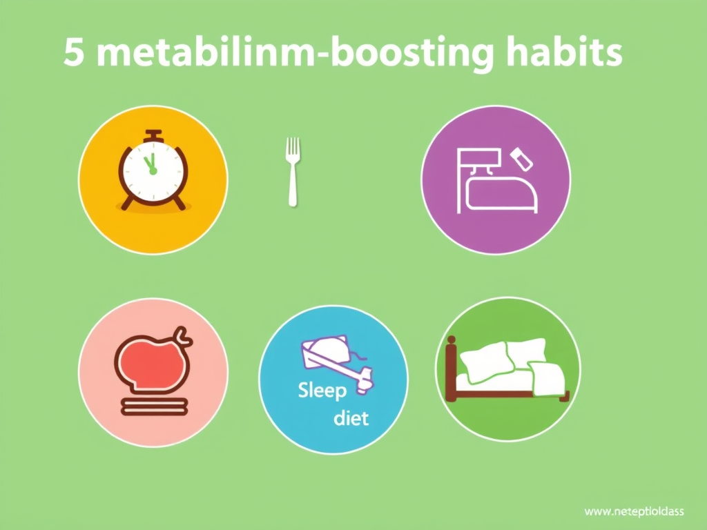 An infographic explaining 5 natural fat-burning habits for weight loss. SELFLOVECLUB

