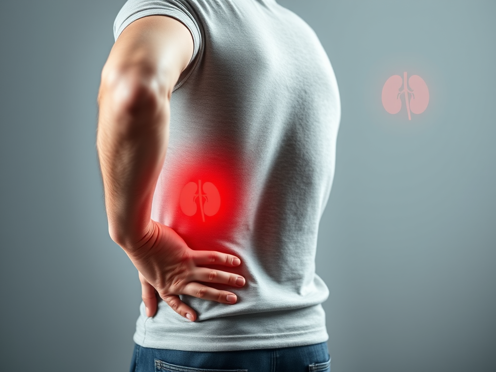 An adult experiencing subtle early symptoms like back pain and thirst—signs of potential prediabetes. SELFLOVECLUB