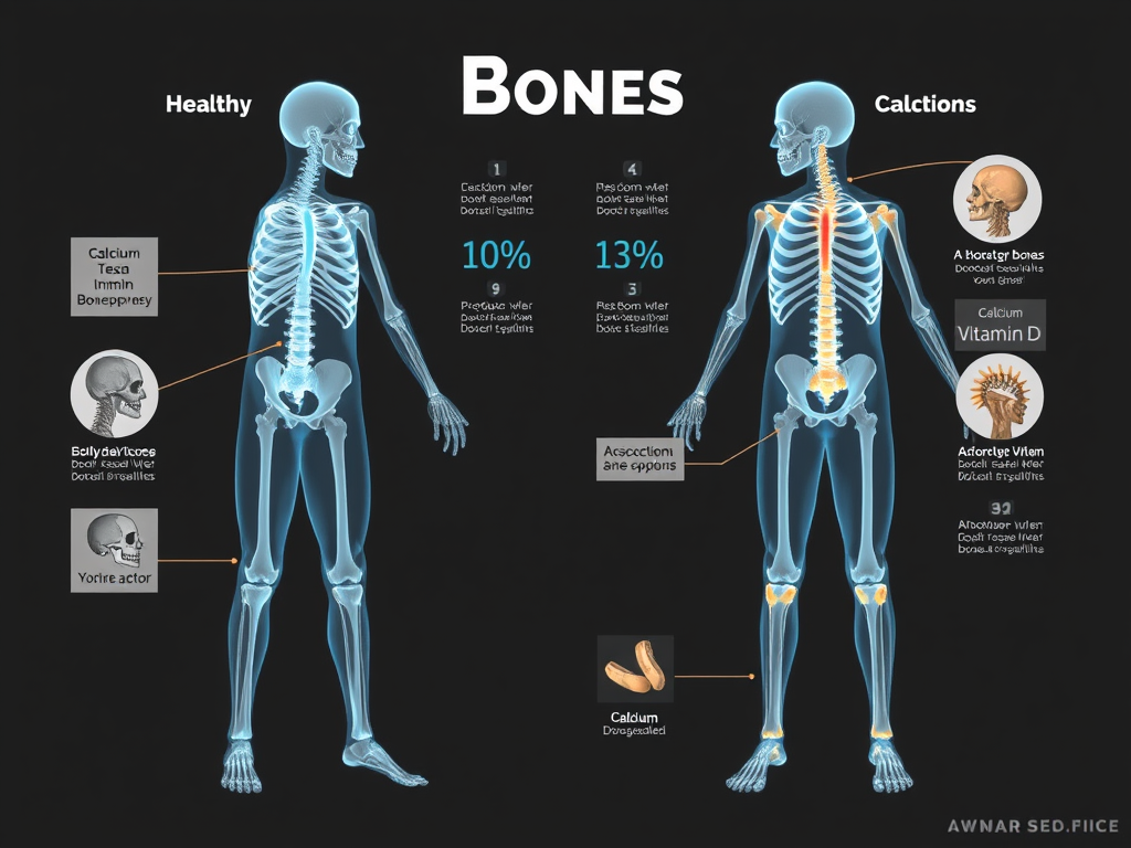 A side-by-side comparison of healthy and weakened bones due to osteoporosis – SELFLOVECLUB

