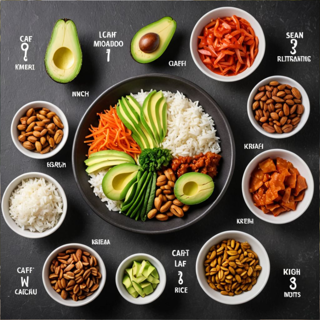 Infographic showing LCHF vs traditional carb-heavy Korean diet – SELFLOVECLUB