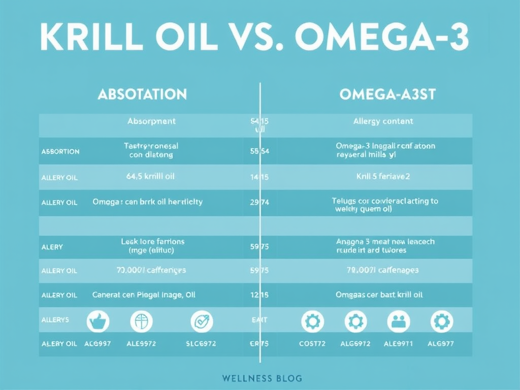 Infographic showing pros and cons of krill oil vs omega-3 supplements – SELFLOVECLUB
