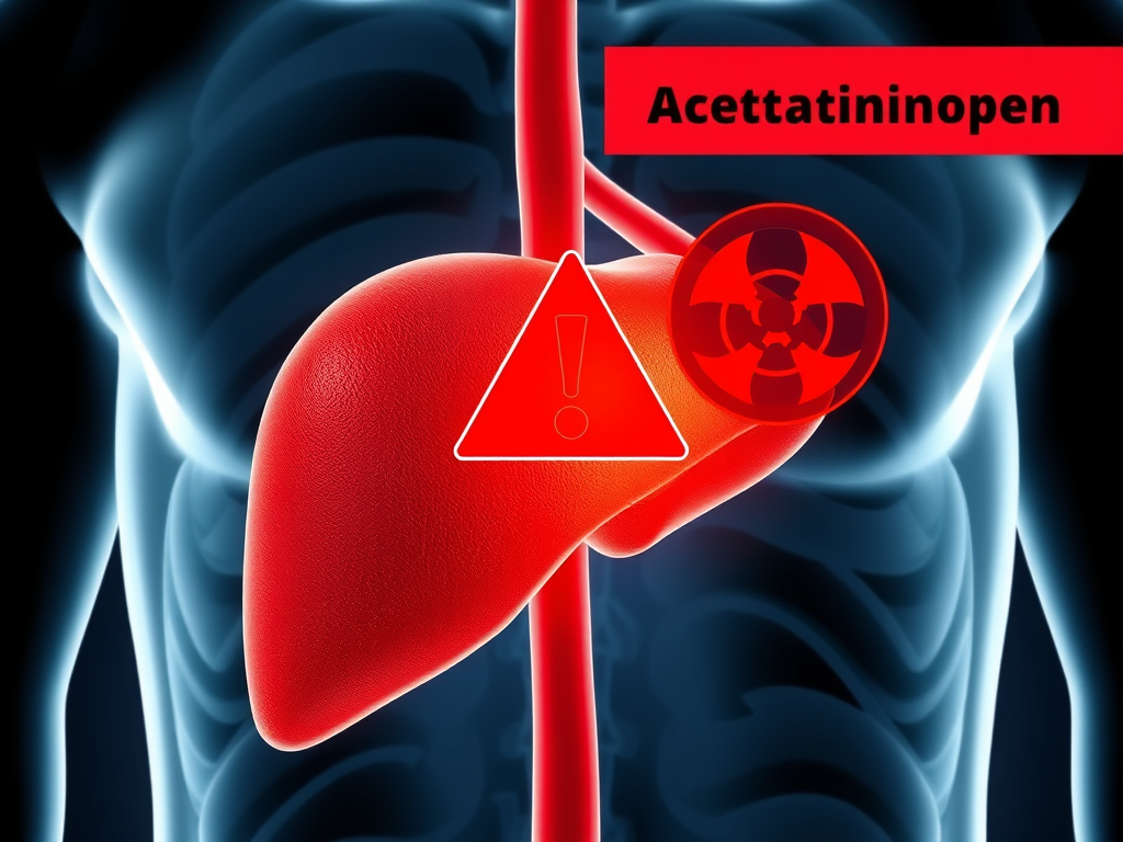 Liver health illustration showing acetaminophen toxicity effects – SELFLOVECLUB